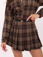 Brązowa mini spódnica od kompletu  