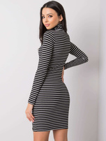 Schwarz-silbernes Kleid Marcella RUE PARIS.