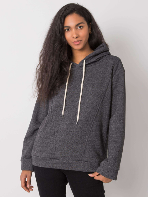 Ciemnoszara bluza z kapturem Emy
