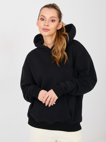 Czarna bluza oversize z kapturem NATURAL SIDE 