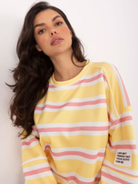 Żółta damska bluza z dłuższym tyłem