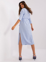 Hurt Jasnoniebieska sukienka na co dzień z wiskozy
