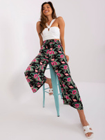 Hurt Letnie materiałowe spodnie palazzo SUBLEVEL