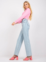Jasnoniebieskie jeansy straight Lorrin