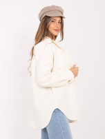 Ecru oversized shirt jacket RUE PARIS.