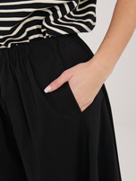 Czarne luźne spodnie parachute RUE PARIS 