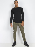 Black Men's Thermal Blouse