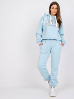 Jasnoniebieski komplet dresowy ze spodniami Laraina