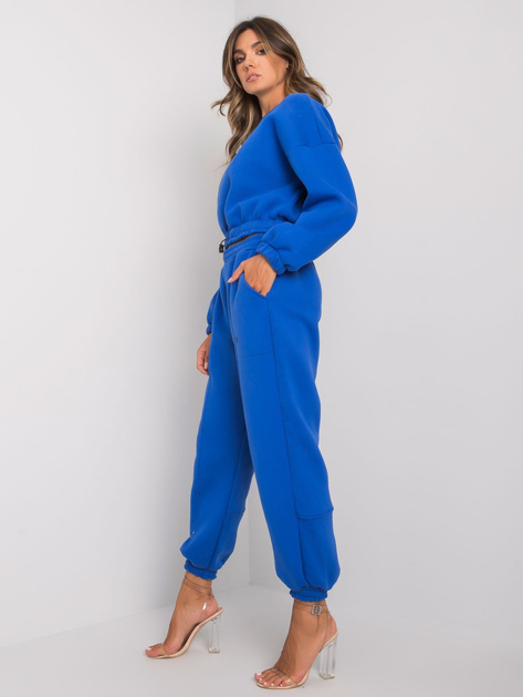 Ciemnoniebieski dresowy komplet dwuczęściowy Maleah