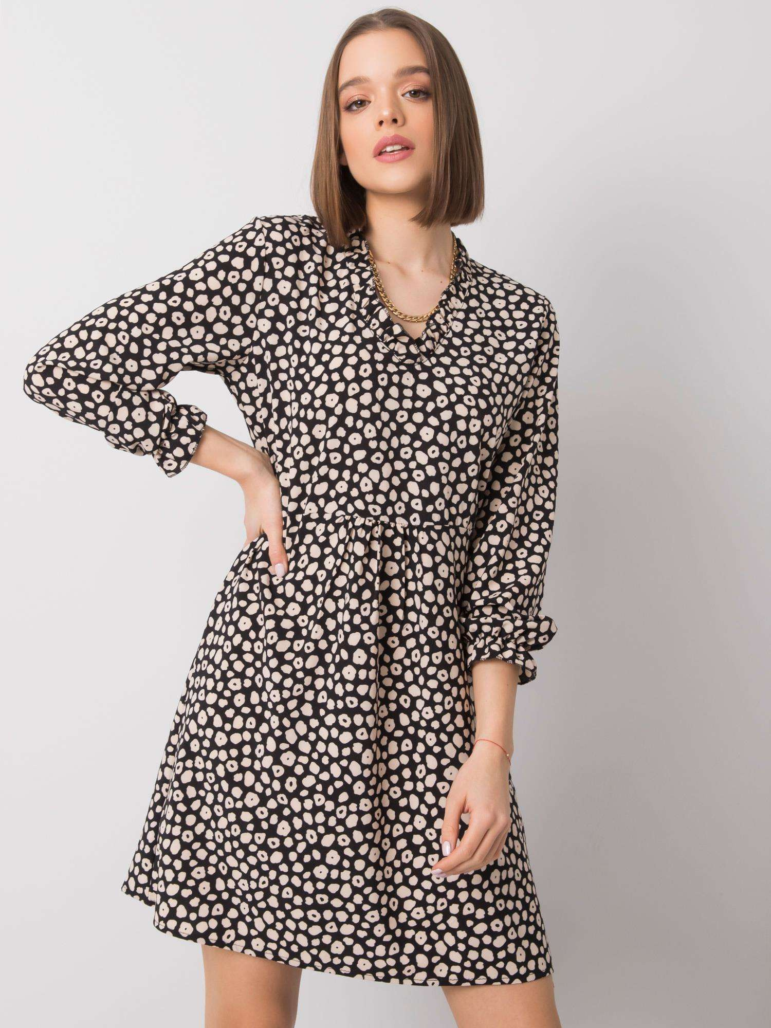 Schwarzes Kleid Farrah RUE PARIS.