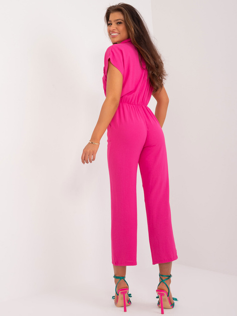 Hurtownia Fuksjowy kombinezon z kołnierzykiem