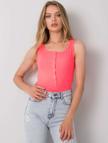 Fluo różowy top rozpinany Samantha