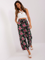 Hurt Letnie materiałowe spodnie palazzo SUBLEVEL