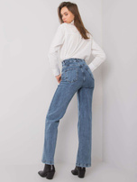 Niebieskie jeansy damskie regular Fortaleza