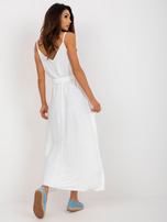 Hurt Ecru letnia sukienka na co dzień z paskiem OCH BELLA