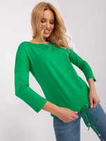 Hurt Zielona bluzka z rękawem 3/4 BASIC FEEL GOOD
