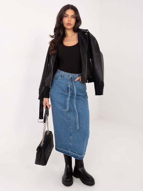 Czarne dopasowane body z bawełny RUE PARIS