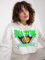 Hurt Ecru komplet casualowy z krótką bluzą i kolarkami