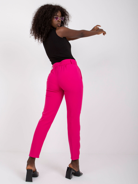 Fuksjowe spodnie materiałowe Giulia