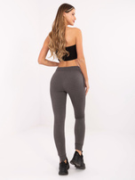 Hurt Ciemnoszare melanżowe dresowe spodnie basic jogger 