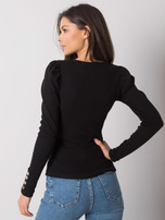 Czarna bluzka prążkowana Gastonia RUE PARIS