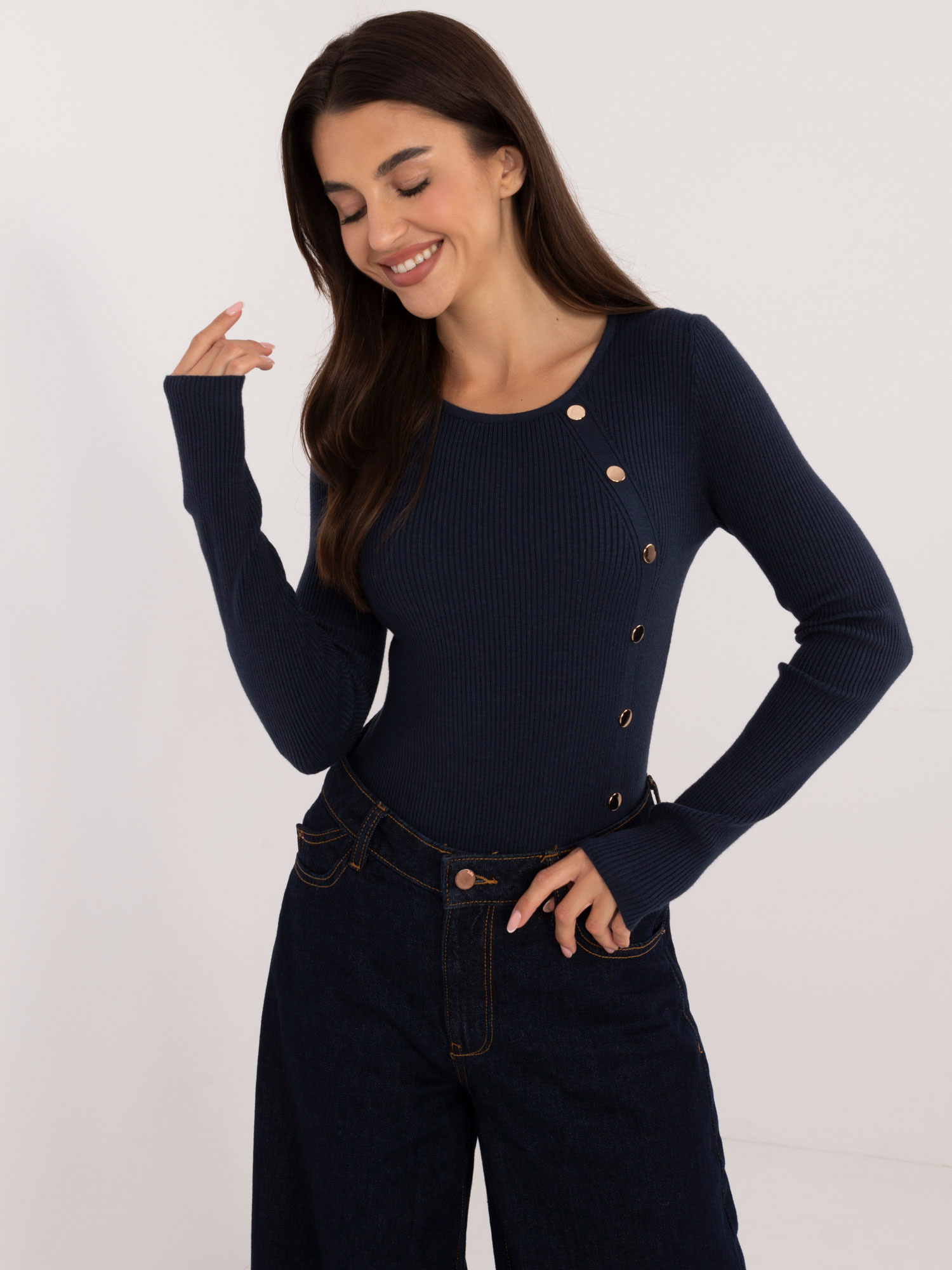 Sweter granatowy
