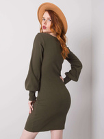 Khaki Baumwollkleid Alvine RUE PARIS.