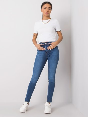 Niebieskie jeansy rurki Britanny RUE PARIS