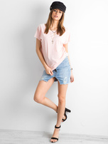 Różowy t-shirt Fire