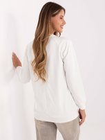 Ecru damska bluza z napisami