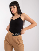 Schwarzes Basic-Top Indiana.