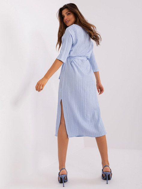 Hurt Jasnoniebieska sukienka na co dzień z wiskozy