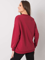 Burgundy sweatshirt with applique Marseille RUE PARIS