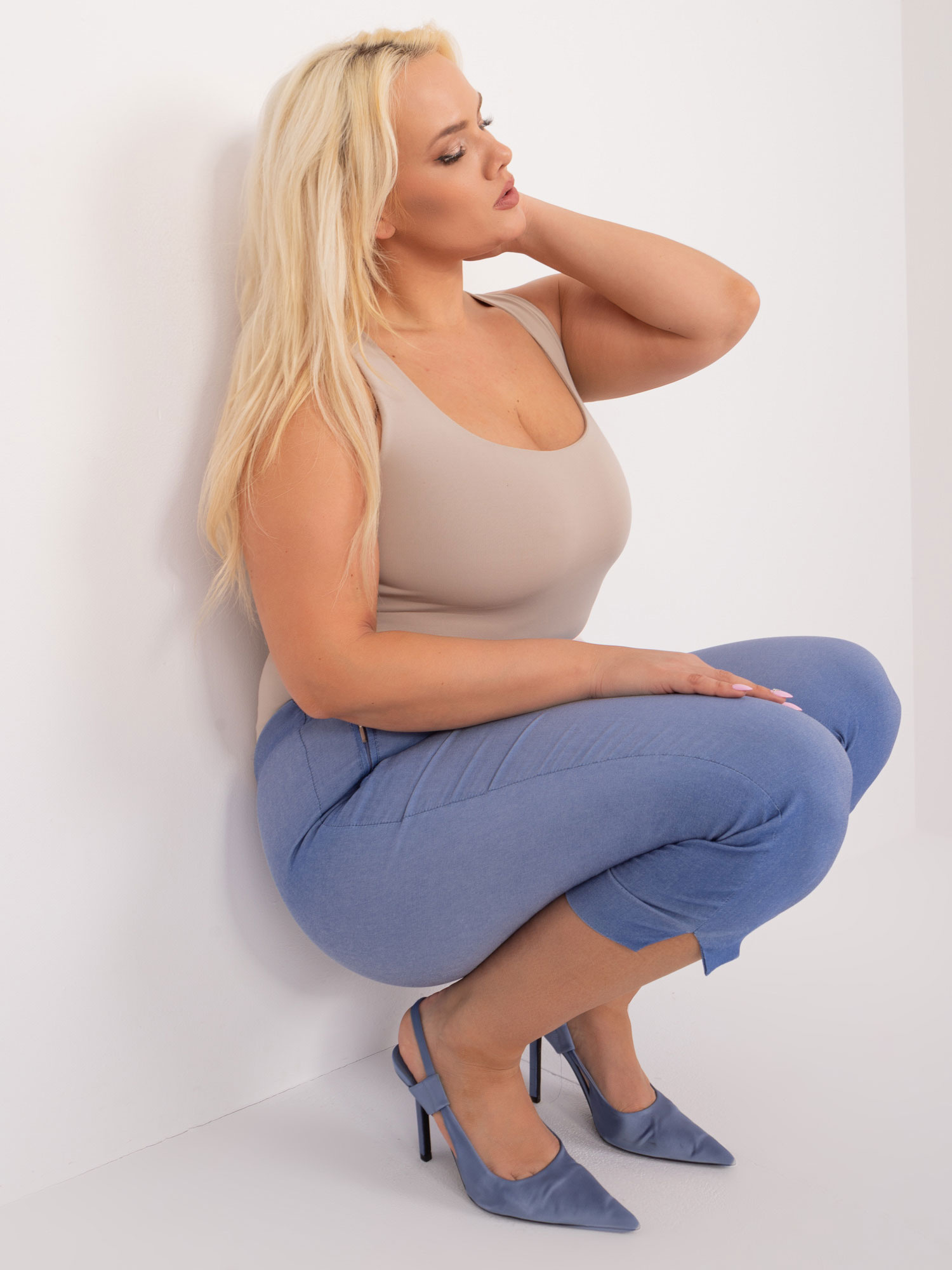 Spodnie niebieski
