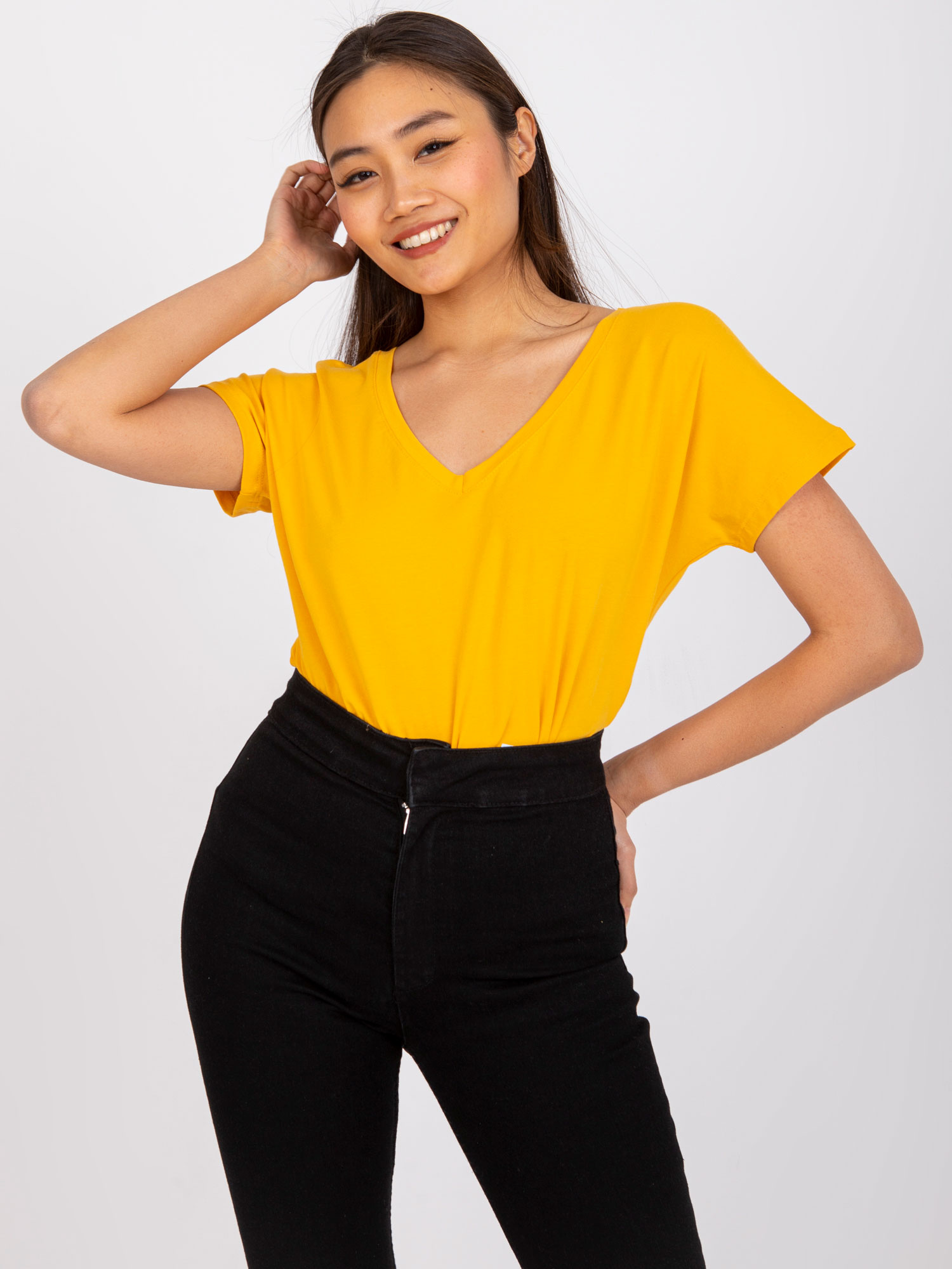 Jasnopomarańczowy t-shirt Emory