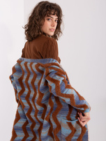 Hurt Ciemnoniebieski kardigan z kieszeniami