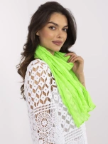 Fluo zielona cienka chusta z wiskozy