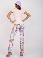 Jasnoróżowy bawełniany t-shirt basic Peachy