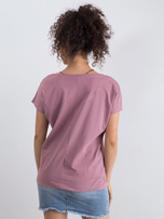 Brudnoróżowy t-shirt Emory