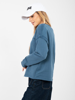 Brudnoniebieska bluza z okrągłym dekoltem NATURAL SIDE