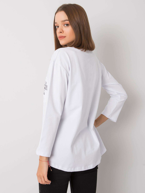Biała bluzka z kieszonką Tianna