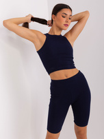 Hurt Granatowo-biały trzyczęściowy komplet casualowy