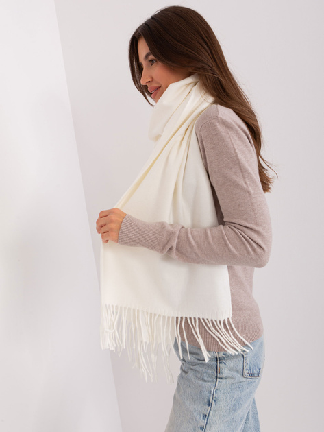 Hurtownia Ecru jednokolorowy szal damski