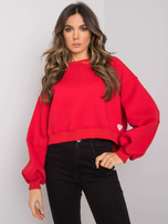 Czerwona bluza bawełniana Yessie RUE PARIS