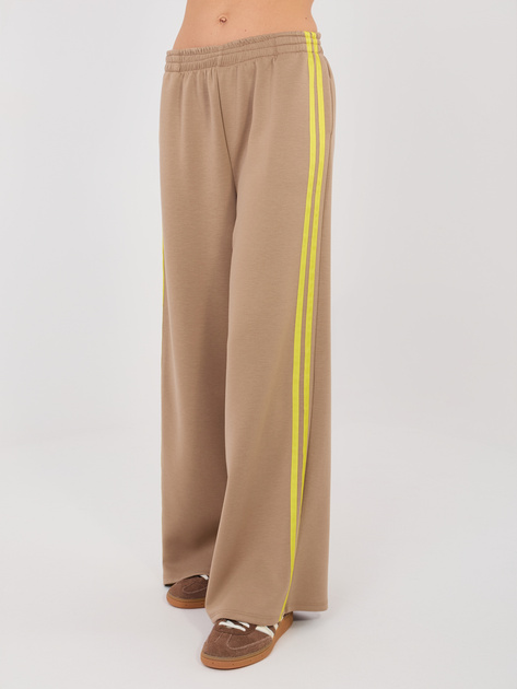 Ciemnobeżowy komplet z miękkiego materiału RUE PARIS