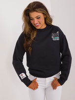 Hurt Ciemnogranatowa bluza z nadrukiem na plecach SUBLEVEL