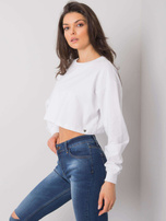 Biała krótka bluzka basic Simeona