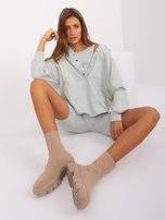 Hurt Jasnoszary melanżowy komplet trzyczęściowy z topem