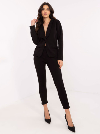 Hurt Czarny dwuczęściowy komplet dresowy z ociepleniem