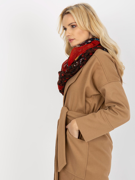 Hurtownia online Brązowa chusta komin z wiskozy